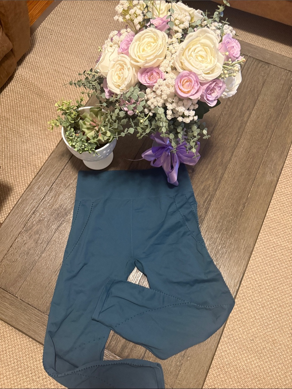 Athleta Teal High-Rise Leggings